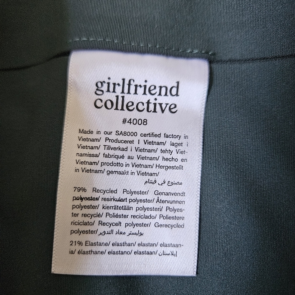 Girlfriend Collective Compressive High Waisted Legging - Moss S - Picture 3 of 9